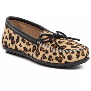 Minnetonka Leopard Print Moccasin